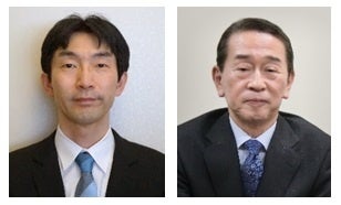 宮本聡助教と四方賢一名誉教授(右)