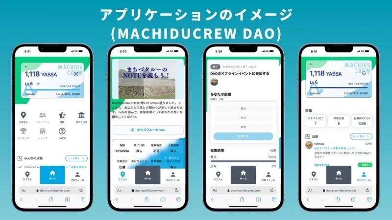三原市のアプリ(イメージ)(Hiroshima Web3協会HPより引用)