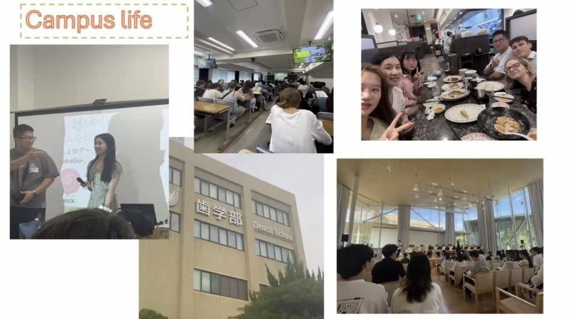 オウ助教、 Post O-NECUS留学生、 O-NECUSプログラム留学生による口腔形態学分野の紹介