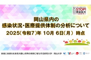 【岡山大学】岡山県内の感染状況・医療提供体制の分析について(2025年10月6日現在)