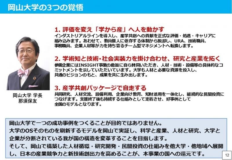 岡山大学の3つの覚悟