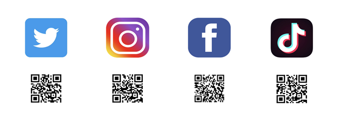 各種SNSのQRコード