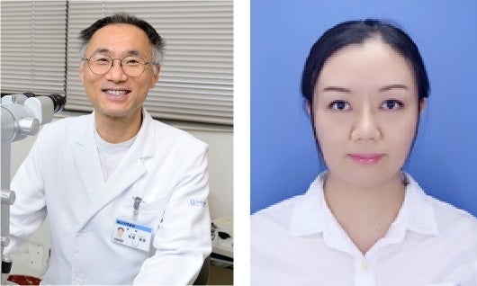 松尾俊彦教授と張菁菁研究員（右）