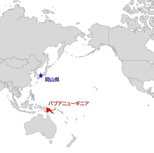 パプアニューギニアの位置
