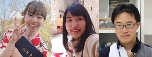 桒田恵理子院生 (M1)、増田佳苗院生 (D3)、赤木剛士研究教授