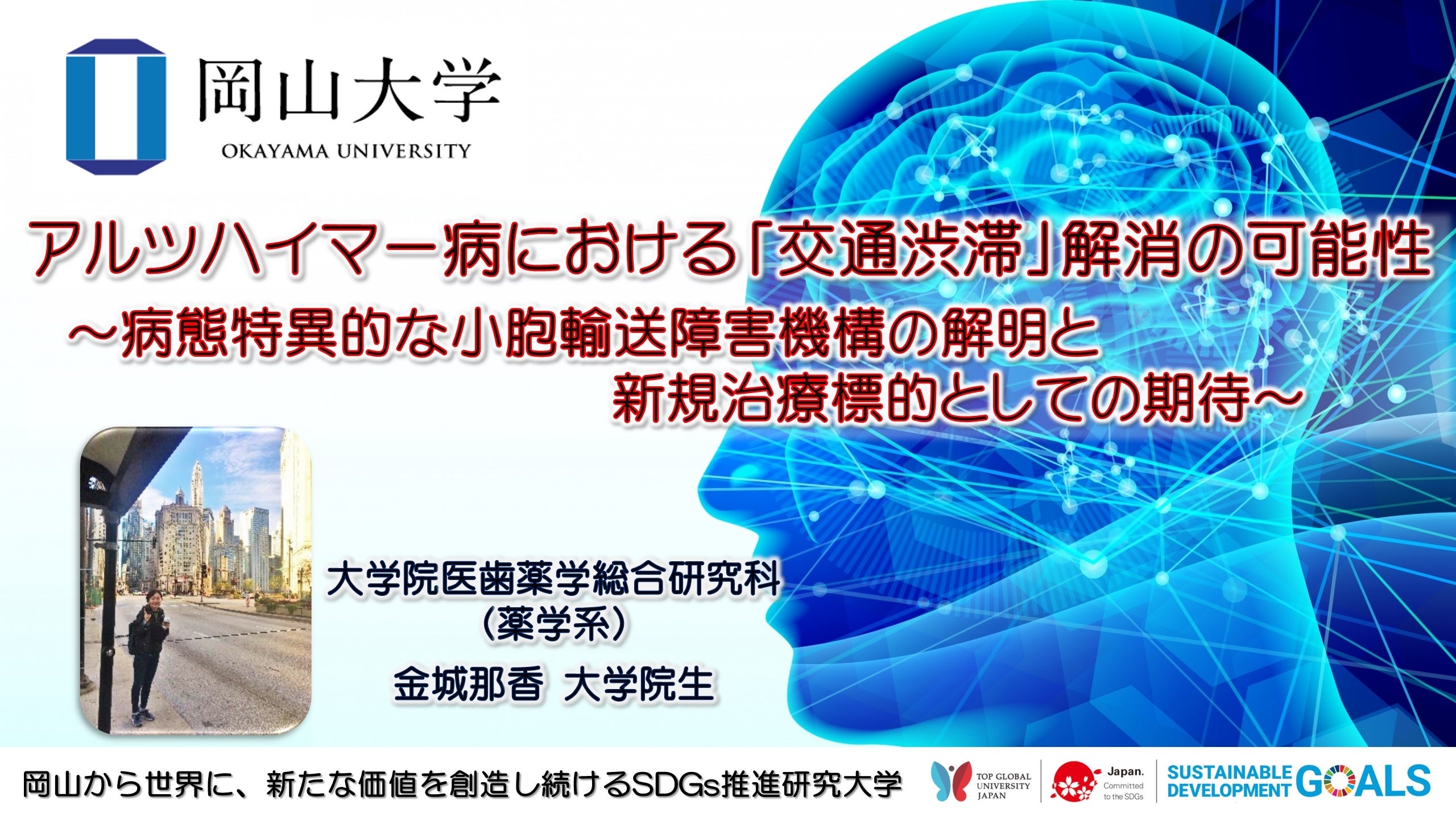 岡山大学】アルツハイマー病における「交通渋滞」解消の可能性