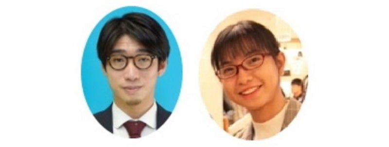 河合穂高助教とメイ ワト ウ大学生（右）