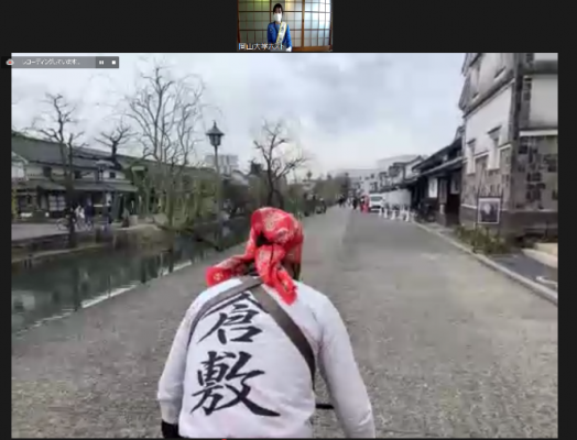 人力車から倉敷美観地区の街並みを紹介