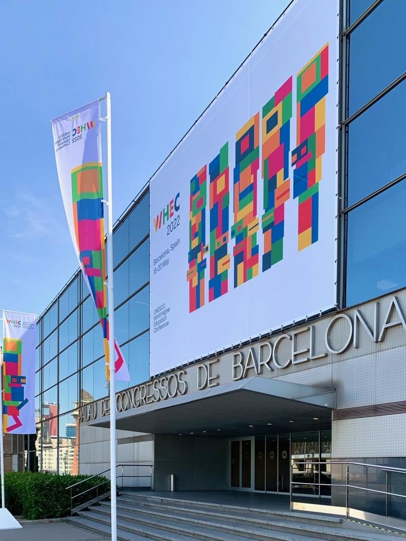 世界高等教育会議（WHEC World Higher Education Conference）2022会場