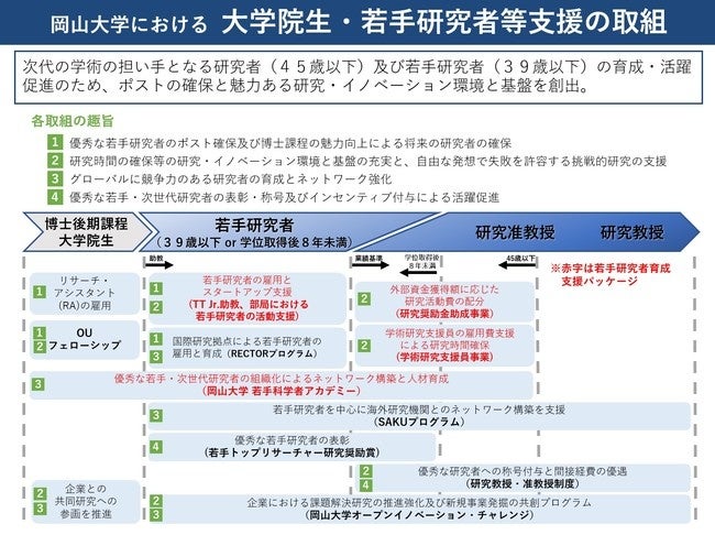 【参考】岡山大学における大学院生・若手研究者等支援の取組例