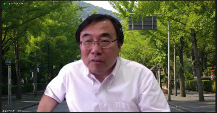 味野教授による説明の様子