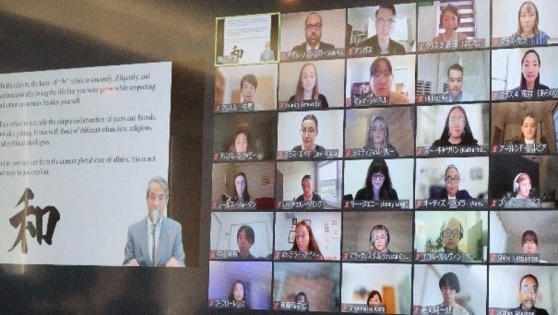 槇野学長の式辞