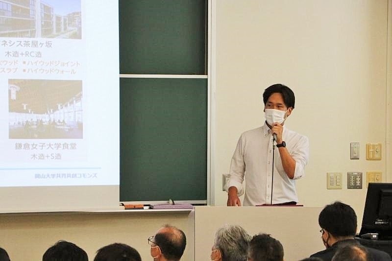 講演する清水建設の長澤氏