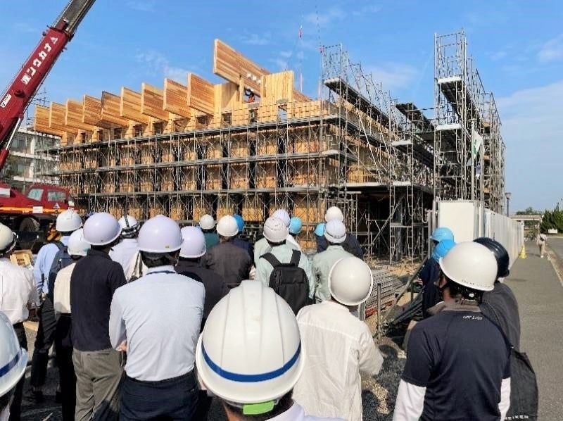 建築中の共育共創コモンズ（2022年9月26日）