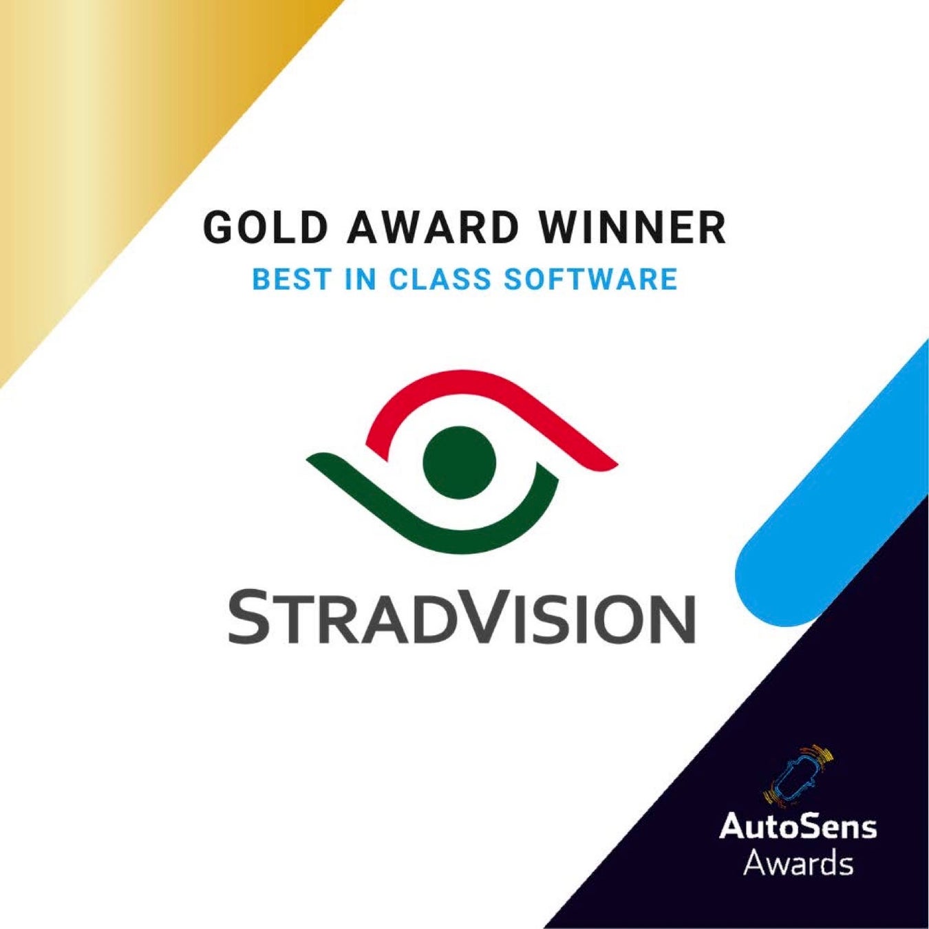 「Best in Class Software for Perception Systems Award」部門の金賞を受賞