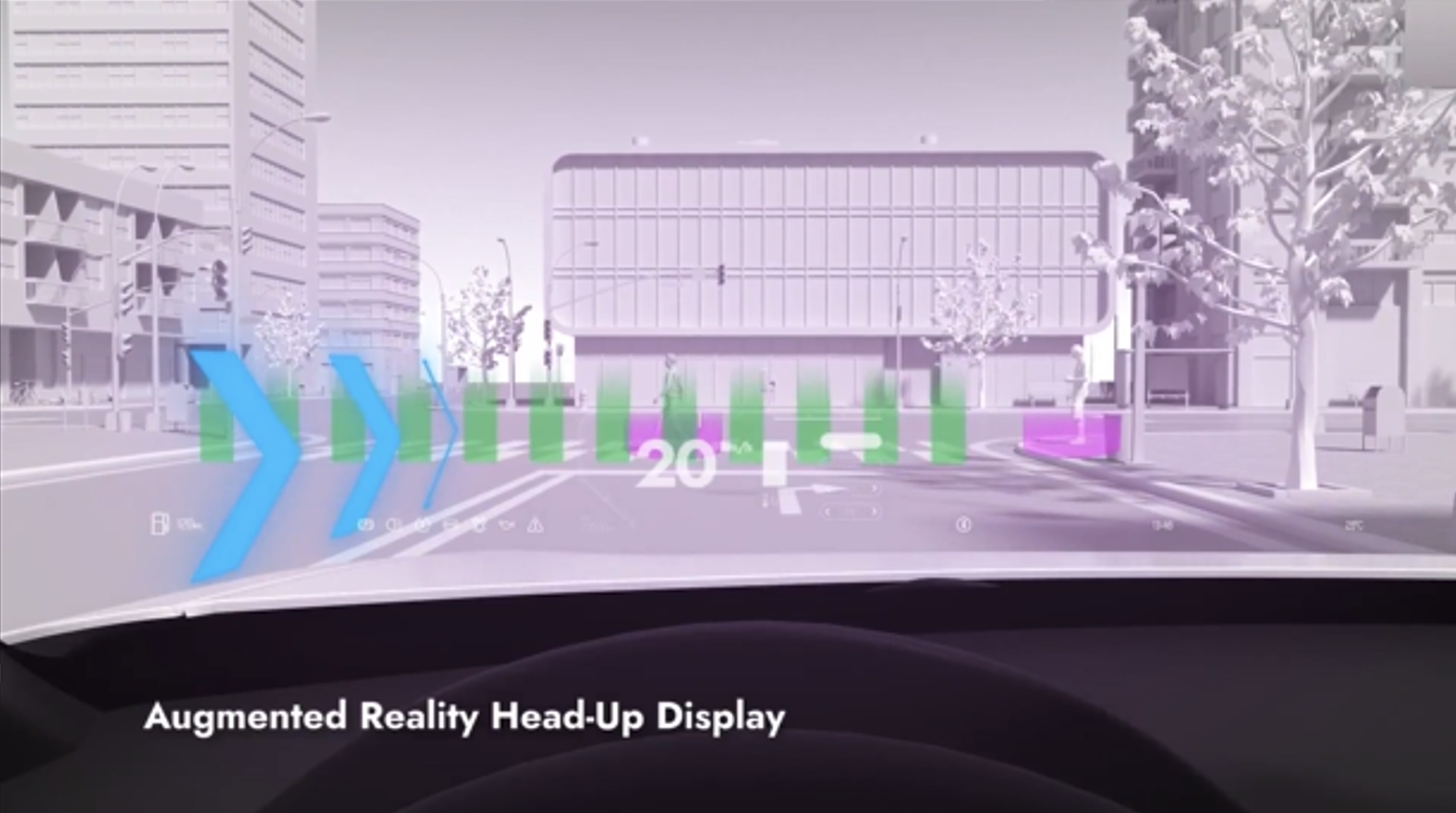 ARヘッドアップディスプレイのコンセプトイメージ