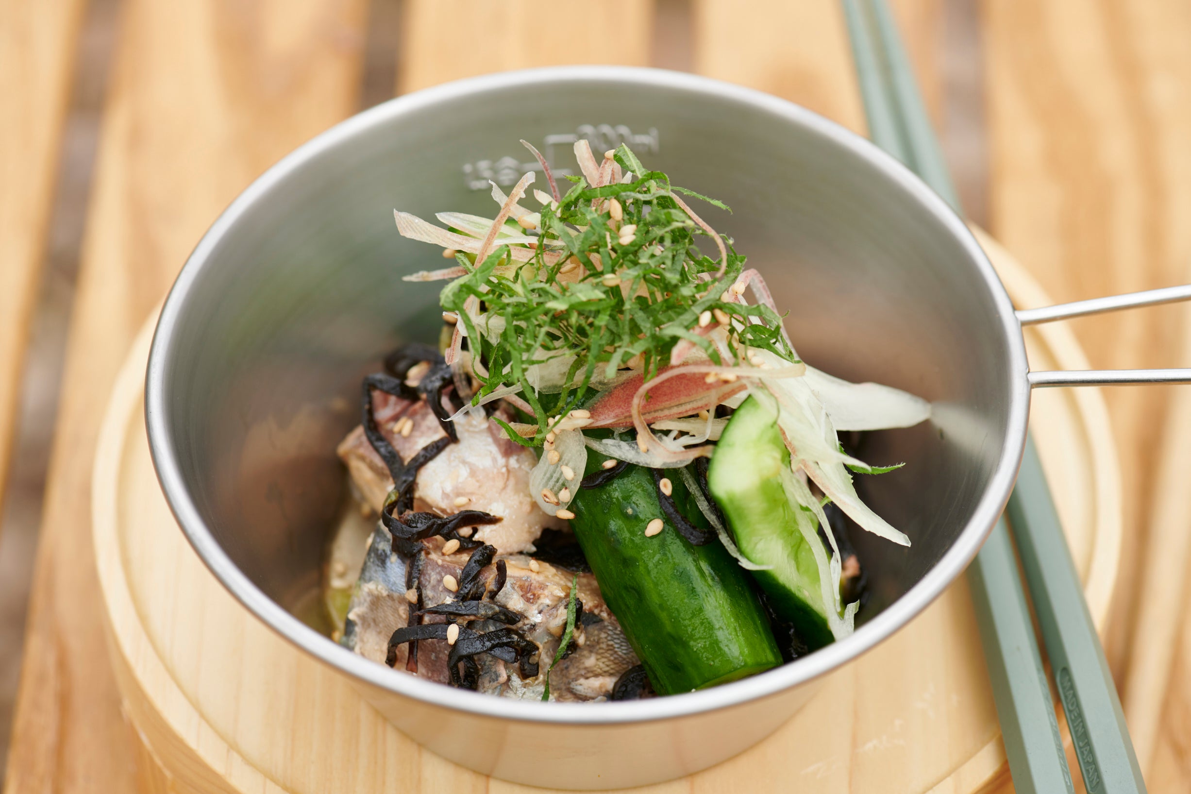 ふじっ子とサバ缶ときゅうり