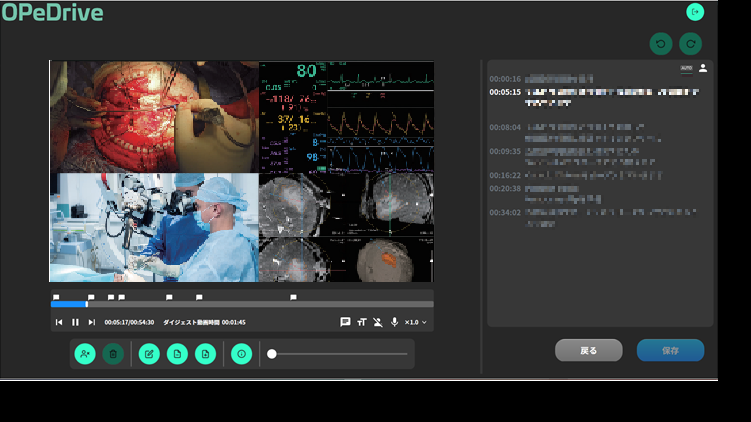 製品の使用画面の一例
