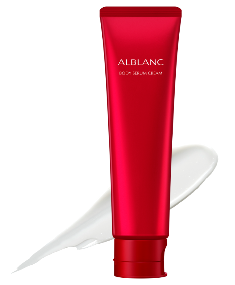 アルブラン　クリーム　セラム シミ予防*1までできて、美容液感覚でなめらかに潤うボディケア、潤って