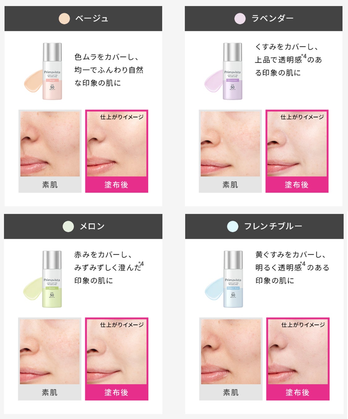 *4 メイクアップ効果による