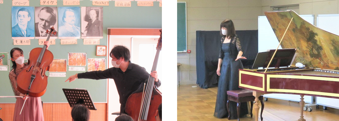 昨年度の学校訪問事業の様子