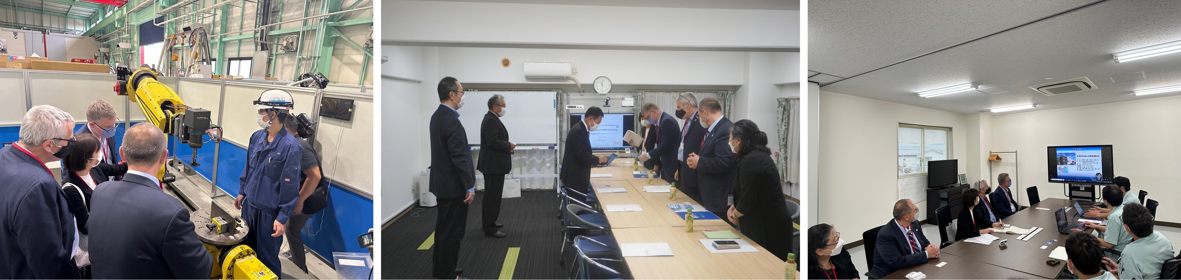 （左から）愛知産業株式会社、アイフォーコム・スマートエコロジー株式会社、オリオン機械工業株式会社