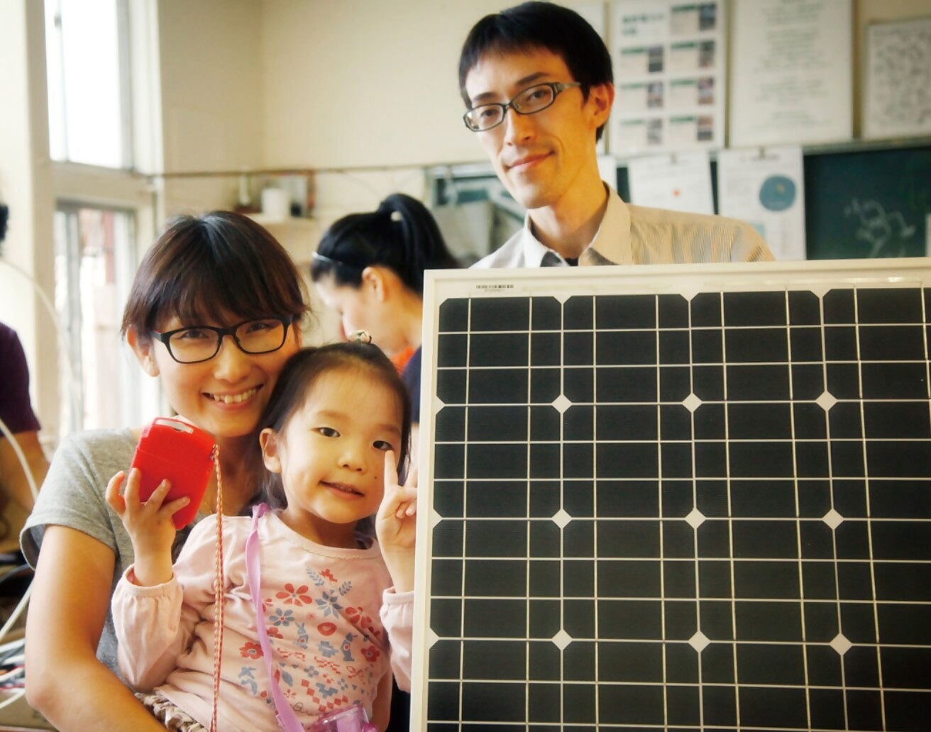 完成した太陽光パネル