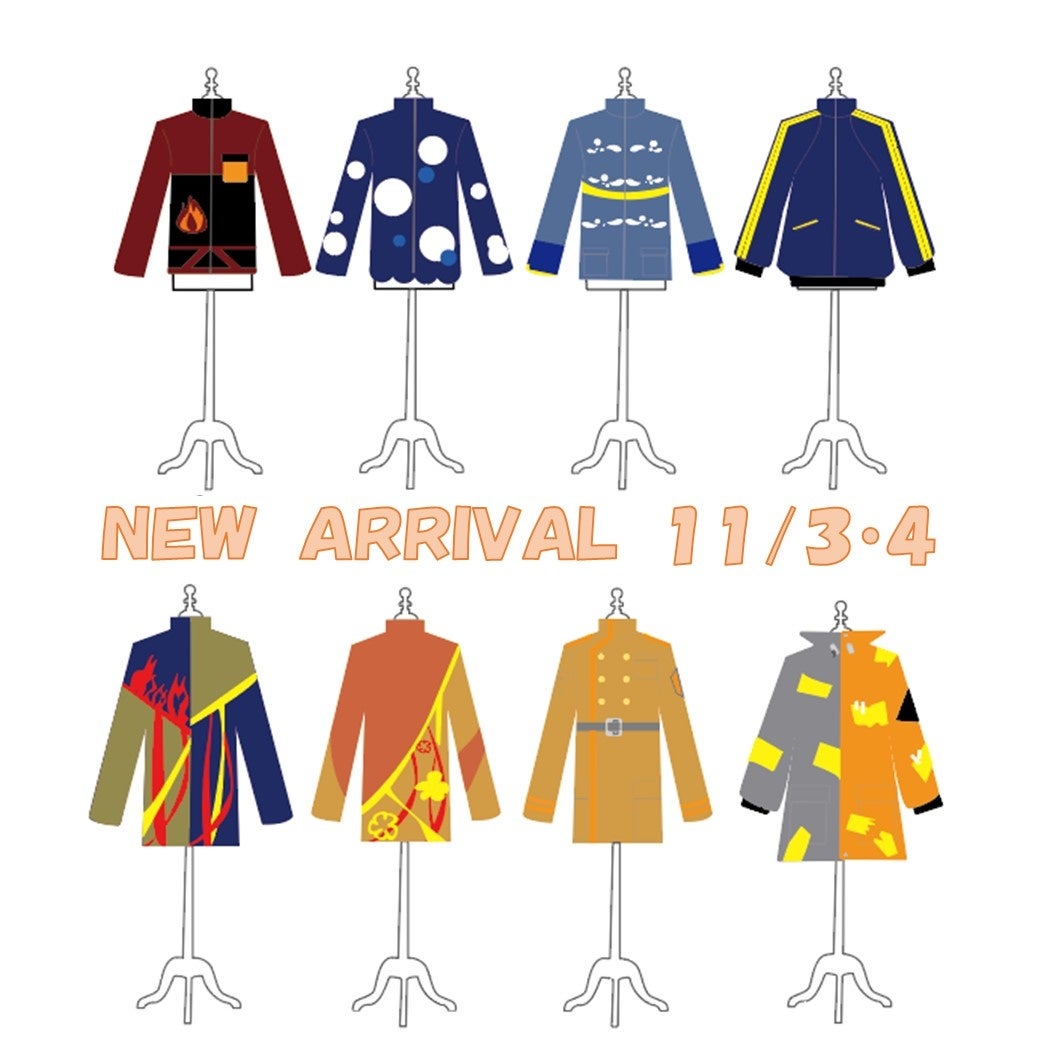 デザイン画の数々。現物は消防フェアで見てください。