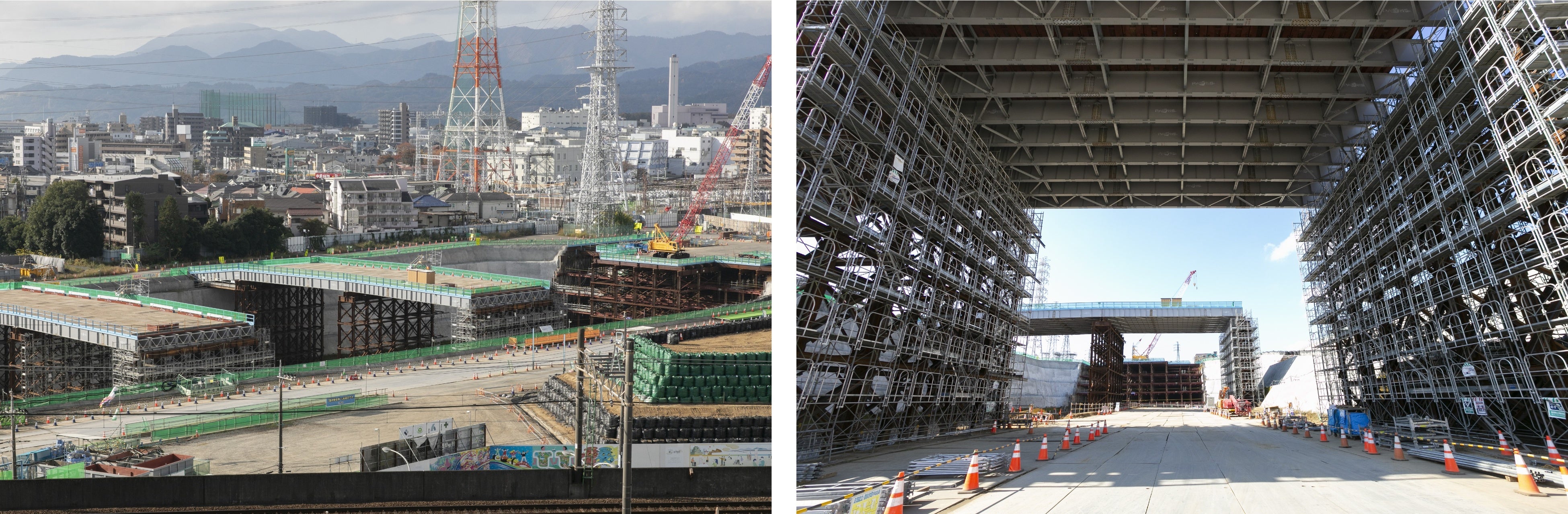 リニア中央新幹線神奈川県駅（仮称）工事現場