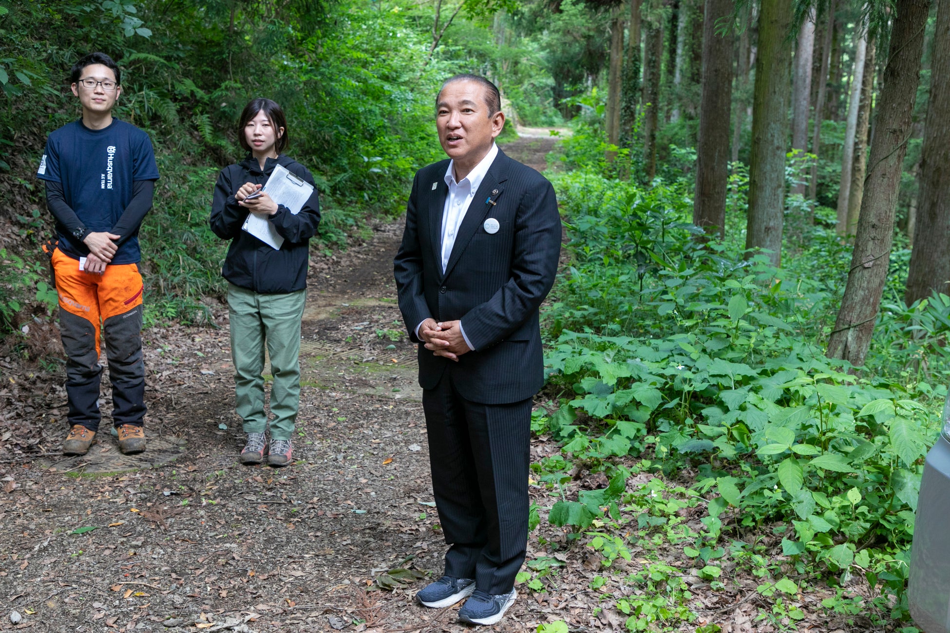 市長から相模原の2つの魅力を体験していただきたいという挨拶