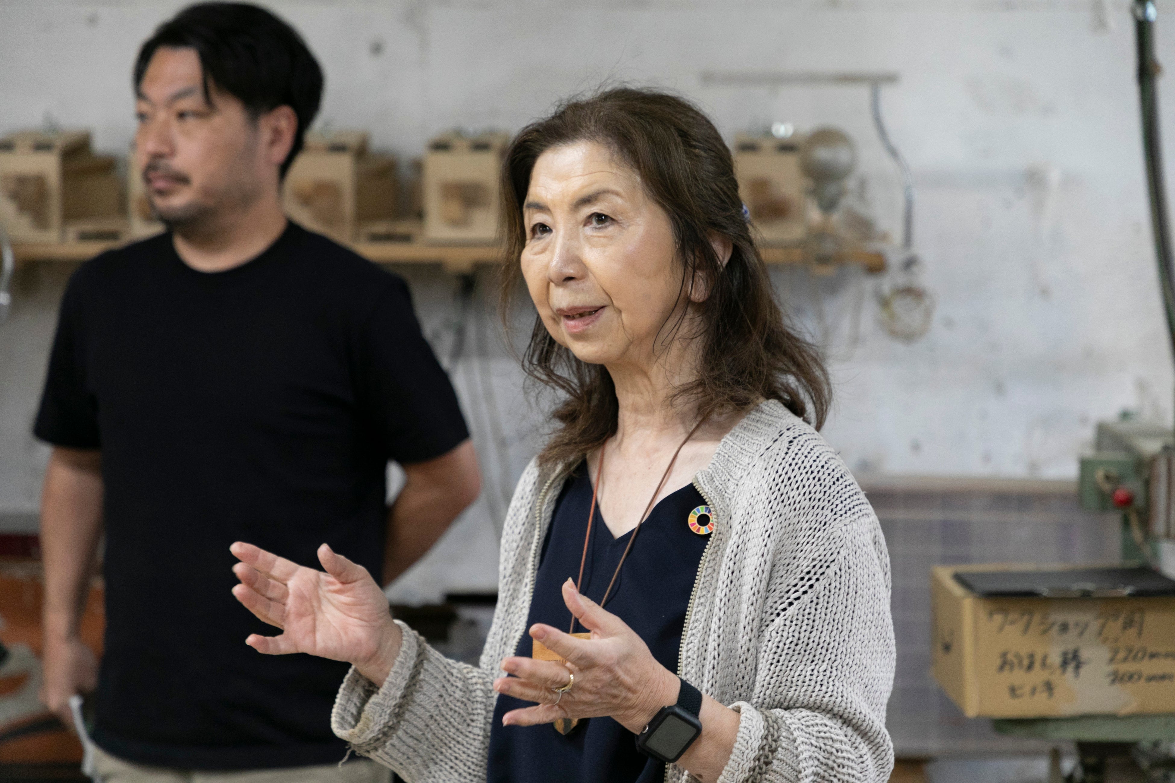 代表の淵上氏による取組の説明