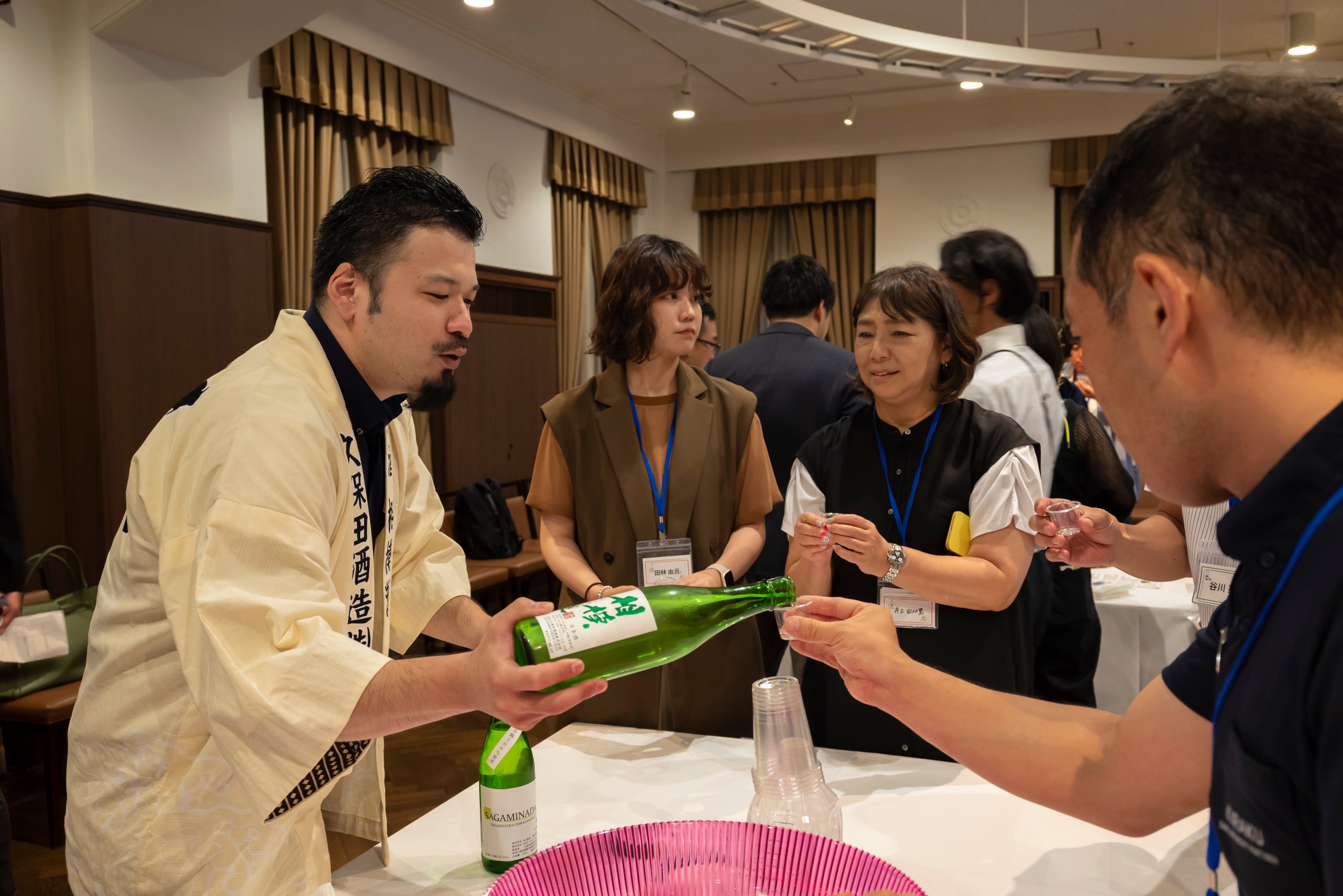 久保田酒造コーナーでは「相模灘 純米吟醸 美山錦」などを提供