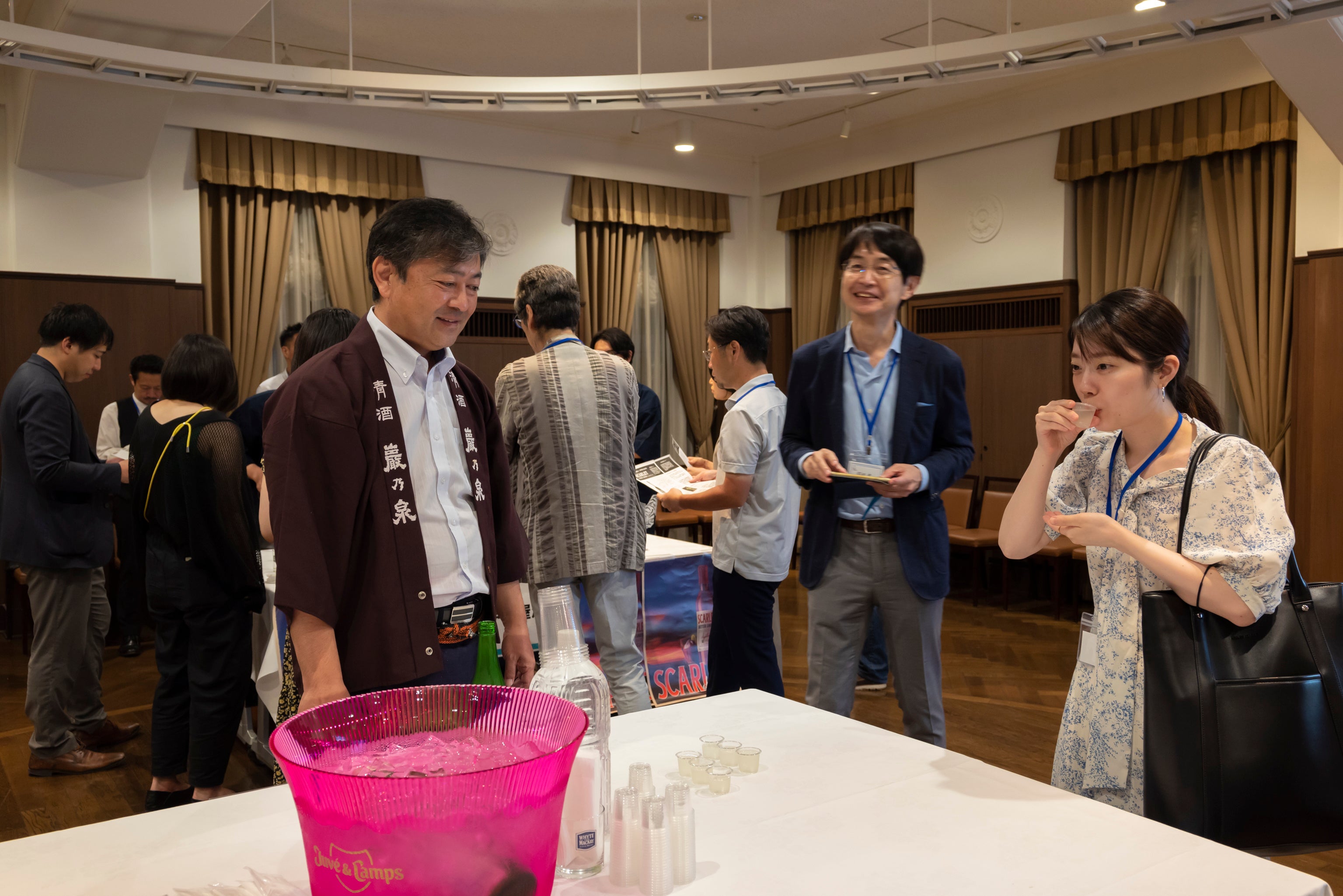 清水酒造コーナーでは「大吟醸純米酒 巖乃泉」などを提供