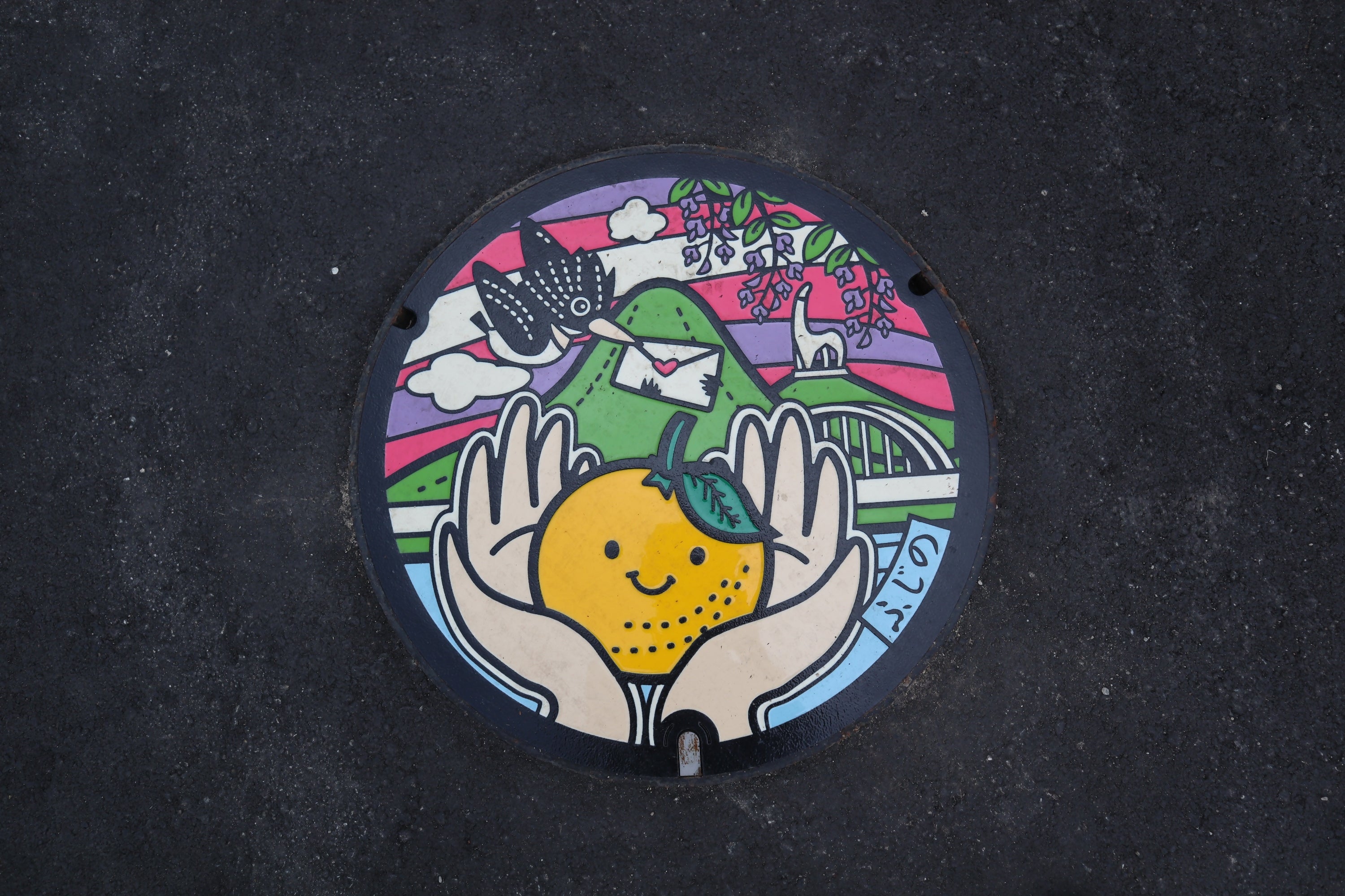 設置されたマンホール蓋