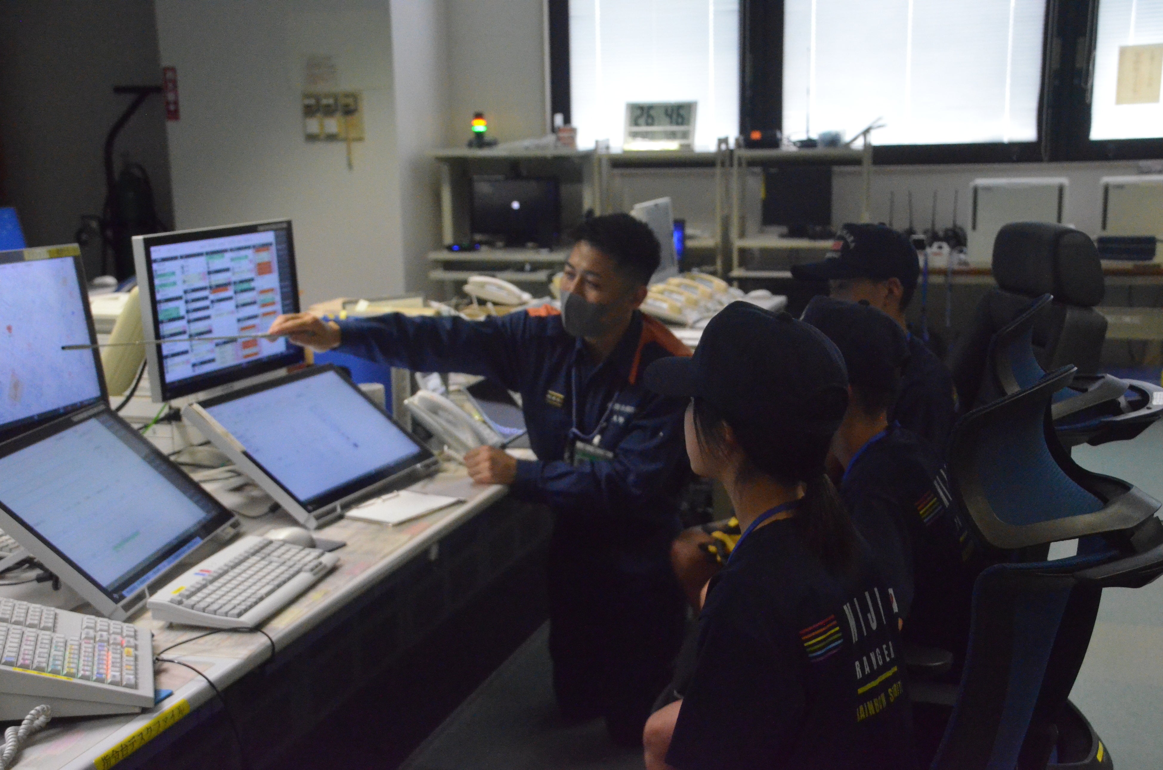 実際の通報履歴をみて通報受信体験