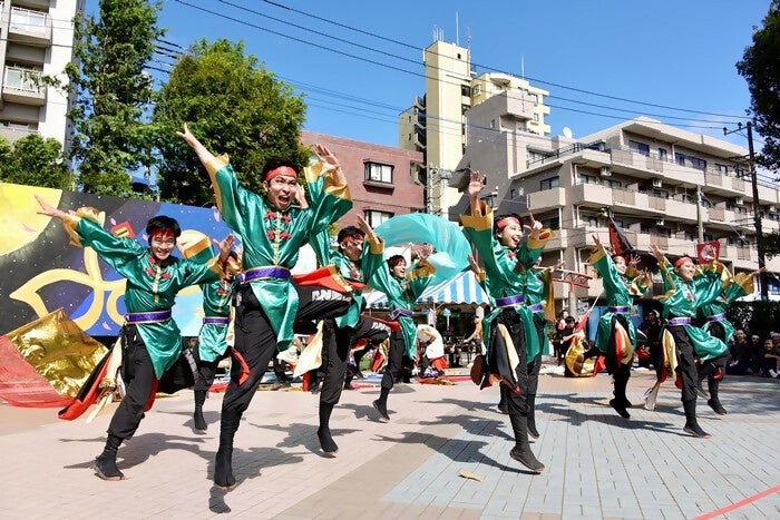 ステージでの演舞の様子