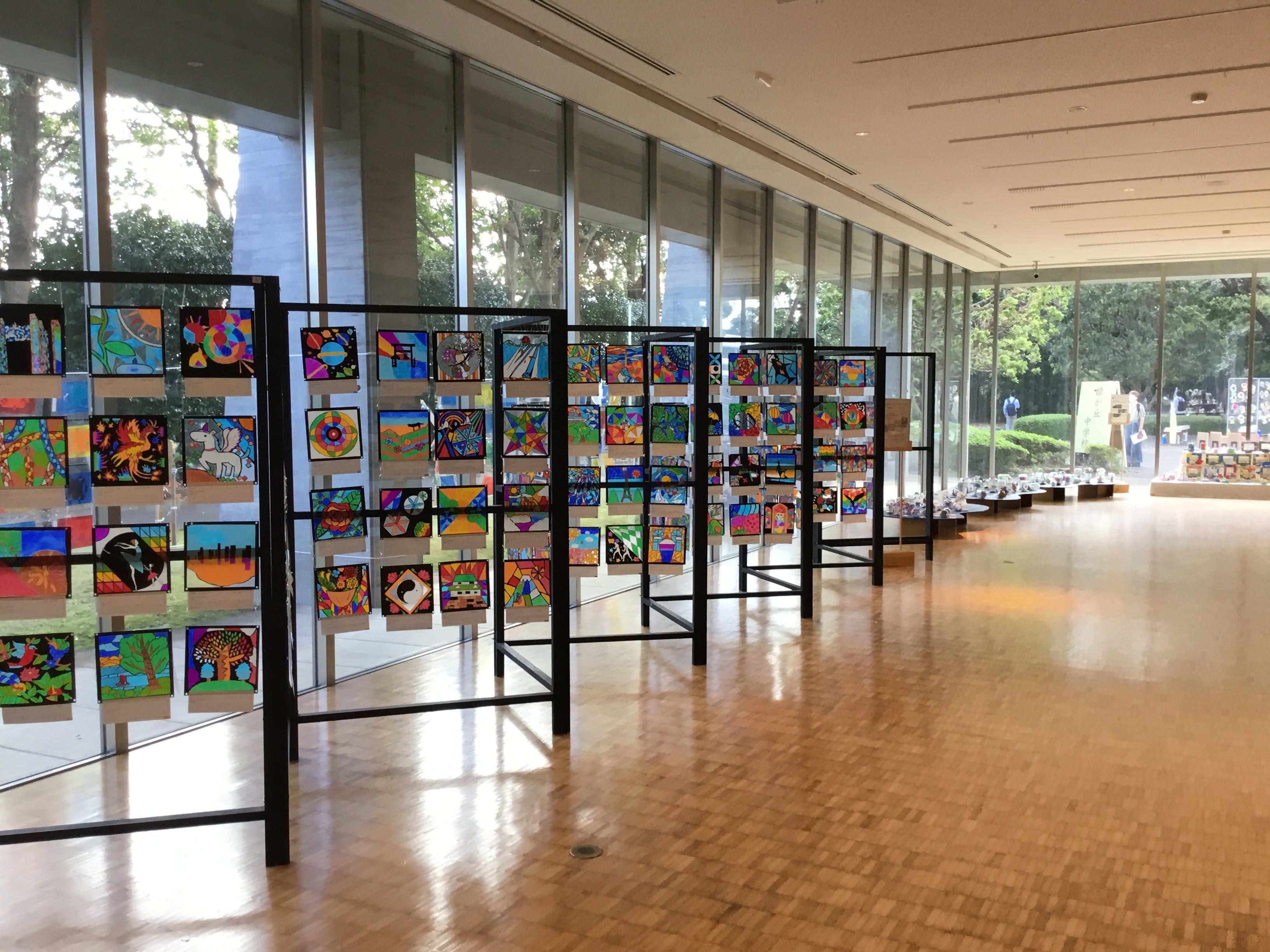 素晴らしい作品がきれいに飾られます