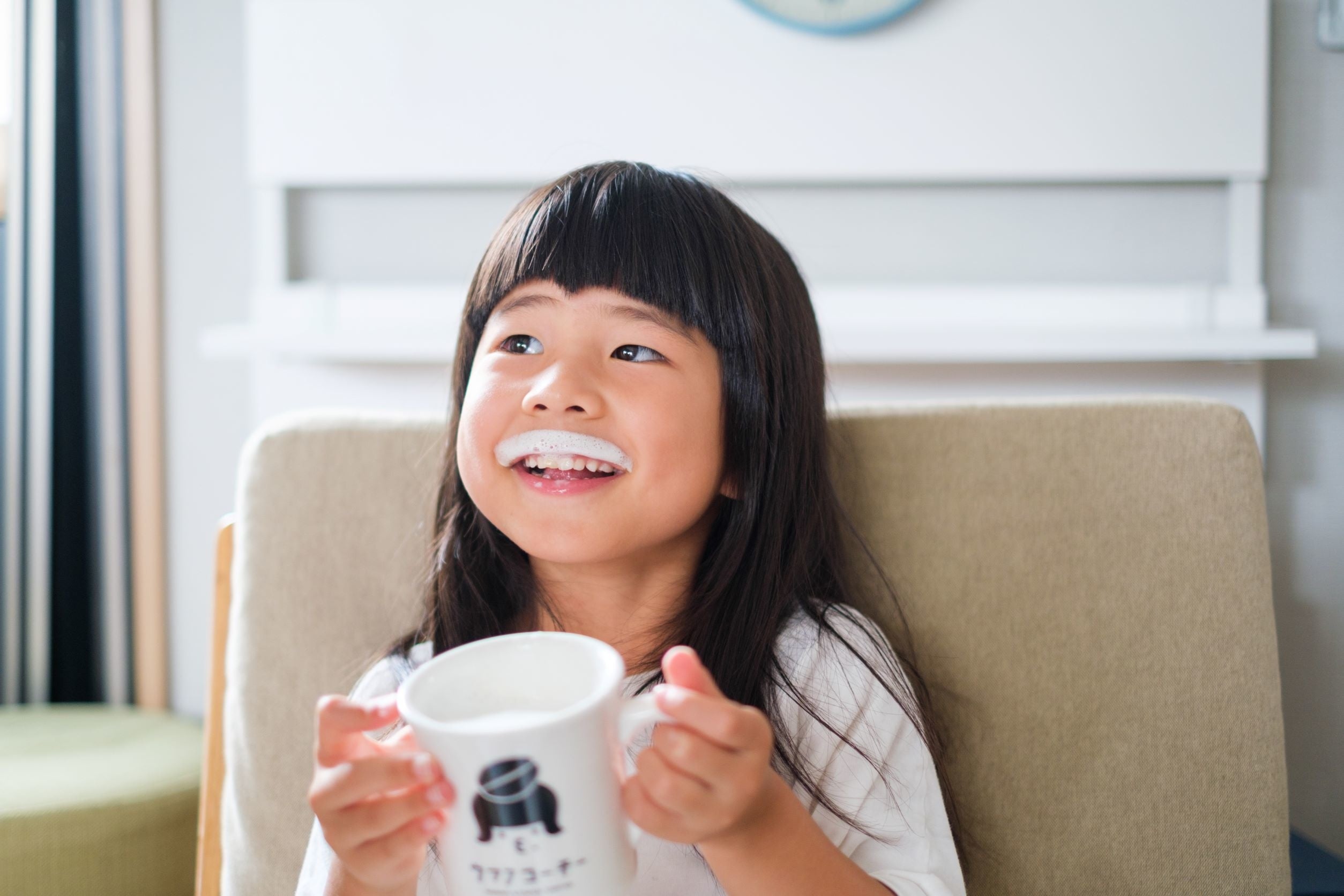 ミルクたっぷりで子どももおいしく飲めるウフフコーチー
