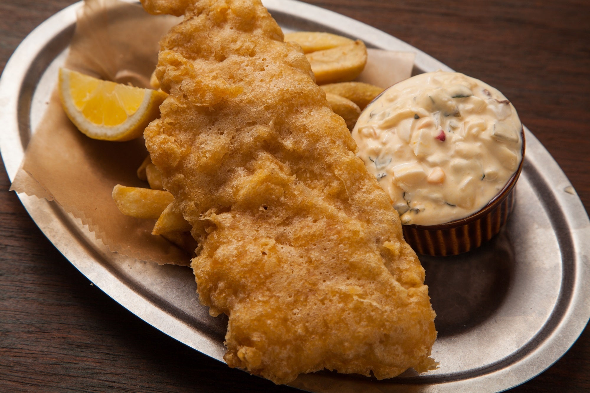 真鱈のフィッシュ &  チップス