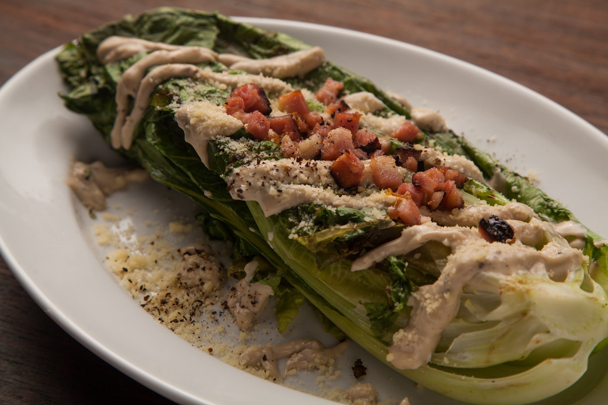 ロメインサラダのシーザーサラダ