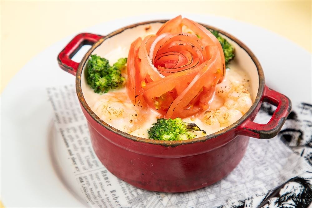 クイーンオブハーツ　エビのトマトバラグラタン