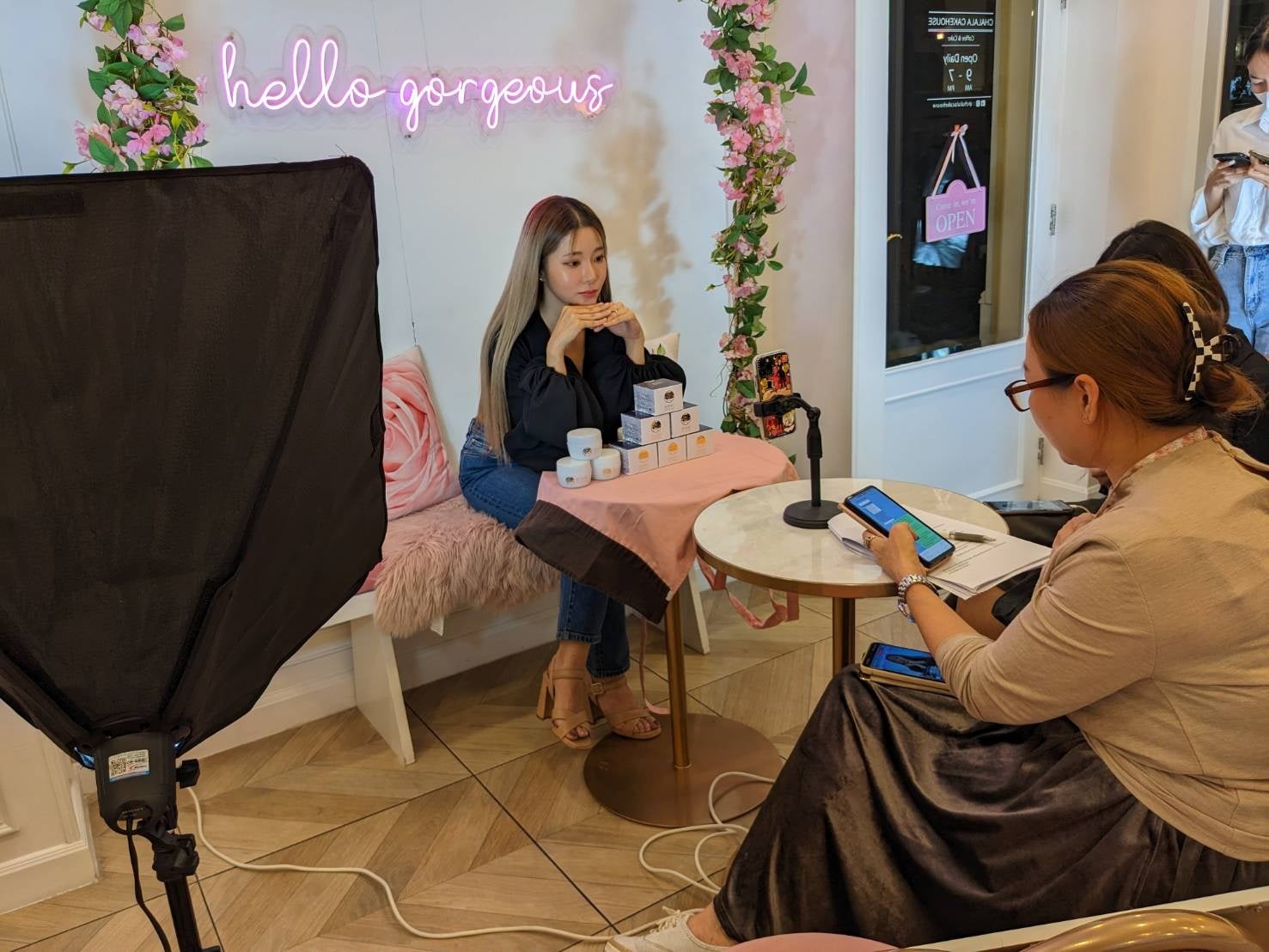 ライブ配信の様子