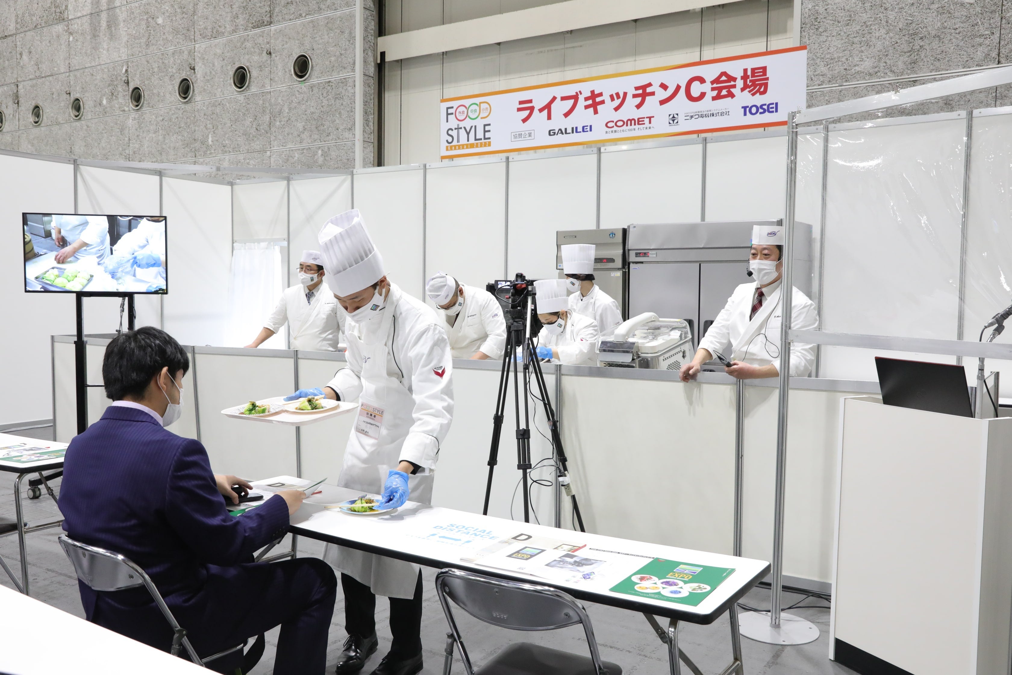 ライブキッチン風景