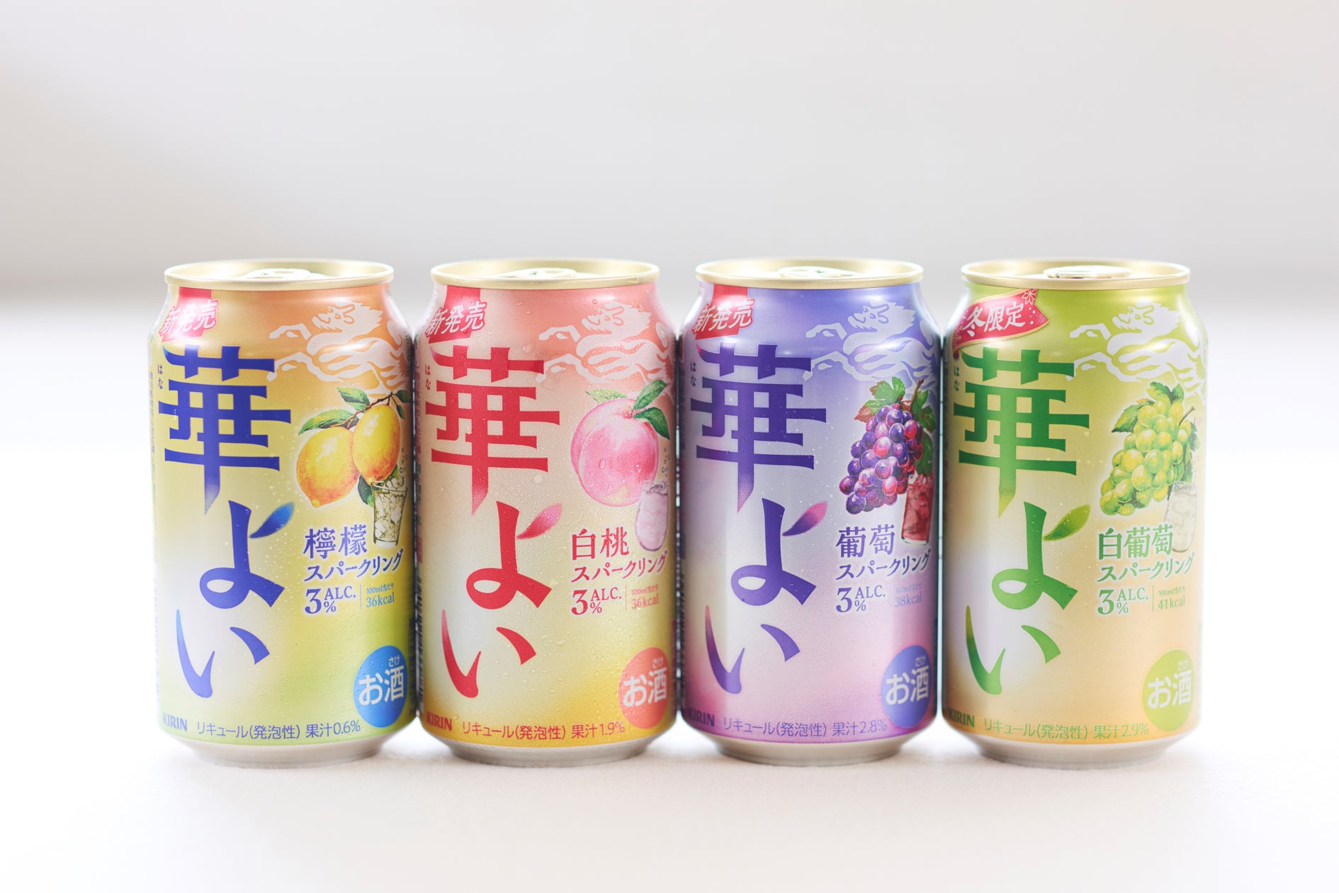 「キリン 華よい」ブランドが過去5年のRTD※1新ブランドで最速となる発売10日で1,000万本※2を突破し好調!ブランド初の限定品「キリン 華よい 白葡萄スパークリング(期間限定)」新発売!