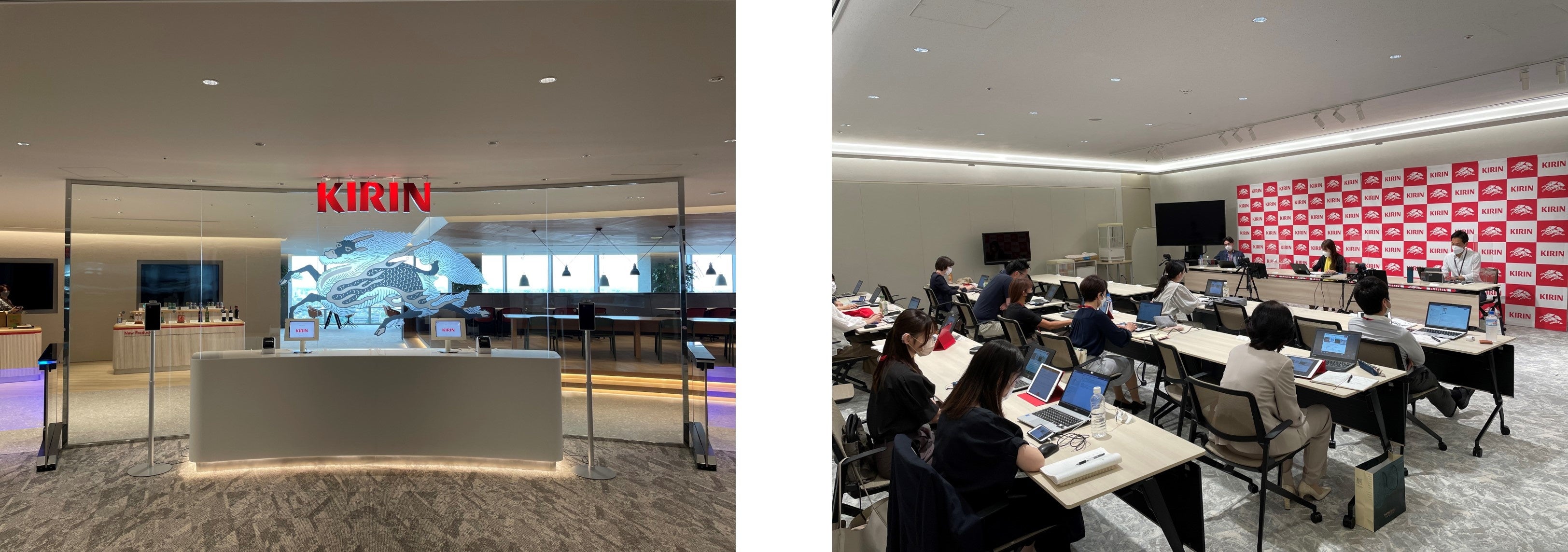 【受付】　　　　　　　　　　　　　　　　　　　【「キリンスタジオ」】