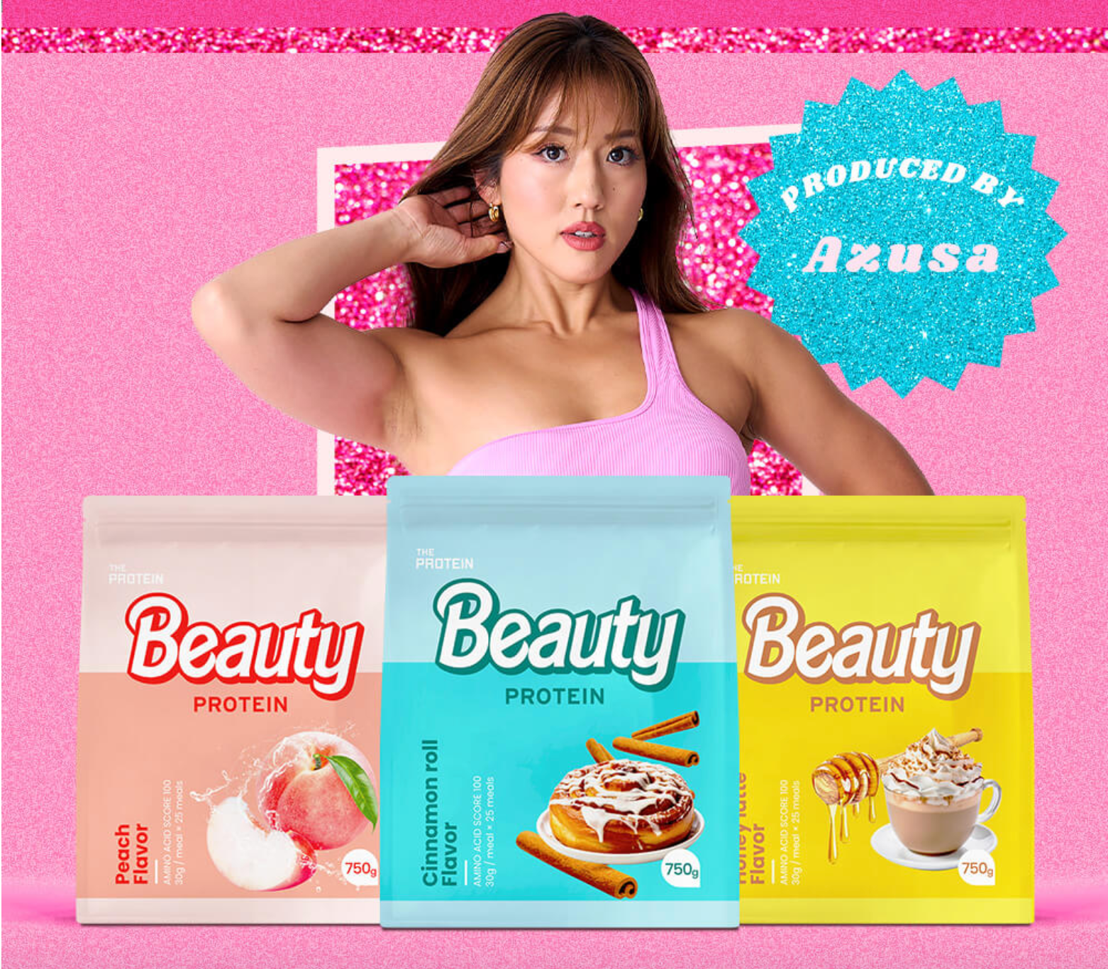 ビキニフィットネスアスリートAzusa選手監修！！愛を込めて作った【BEAUTY PROTEIN】