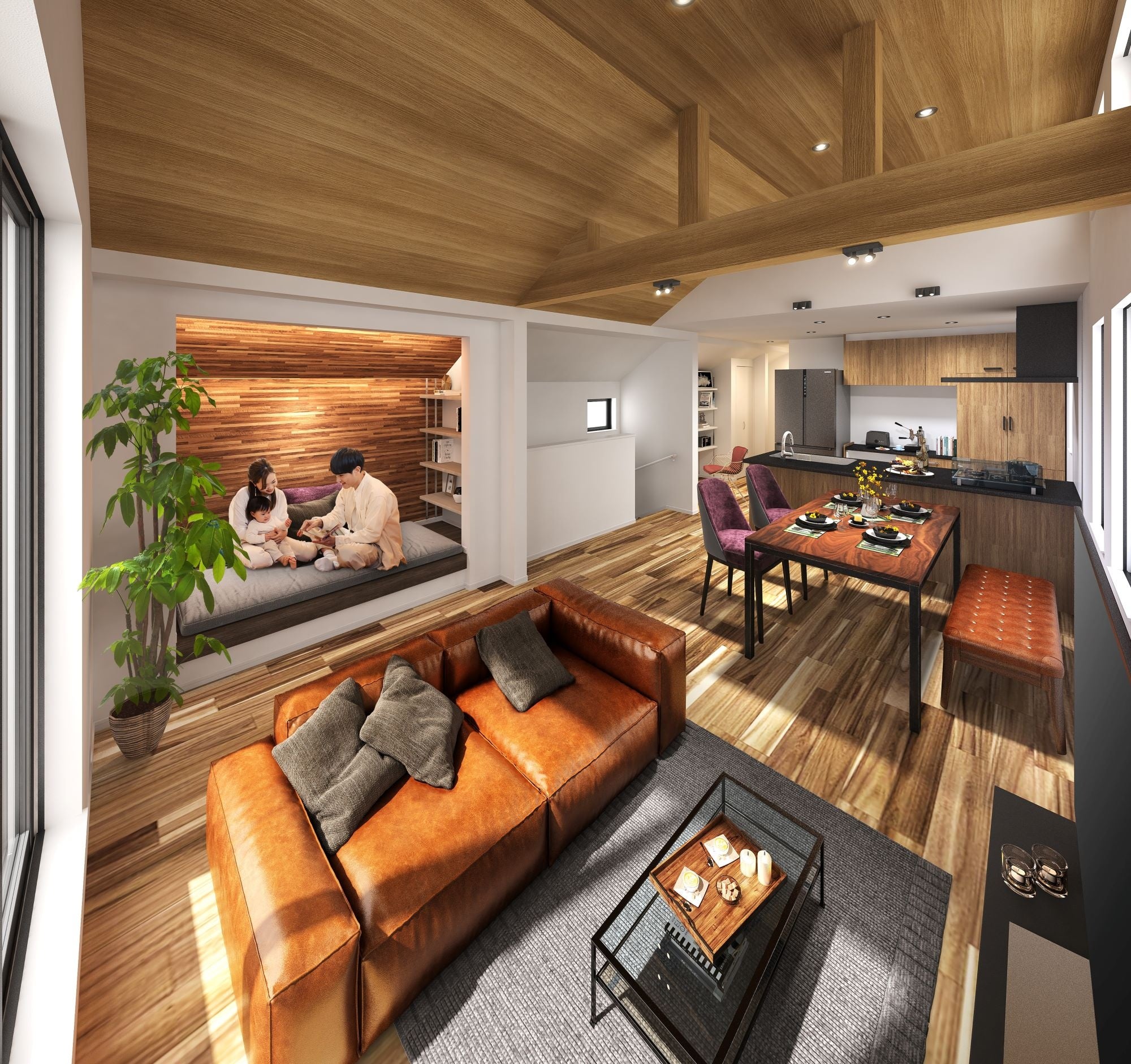 「グレイスウッドコンフィーネ杉並上井草」J号棟LDK完成予想図