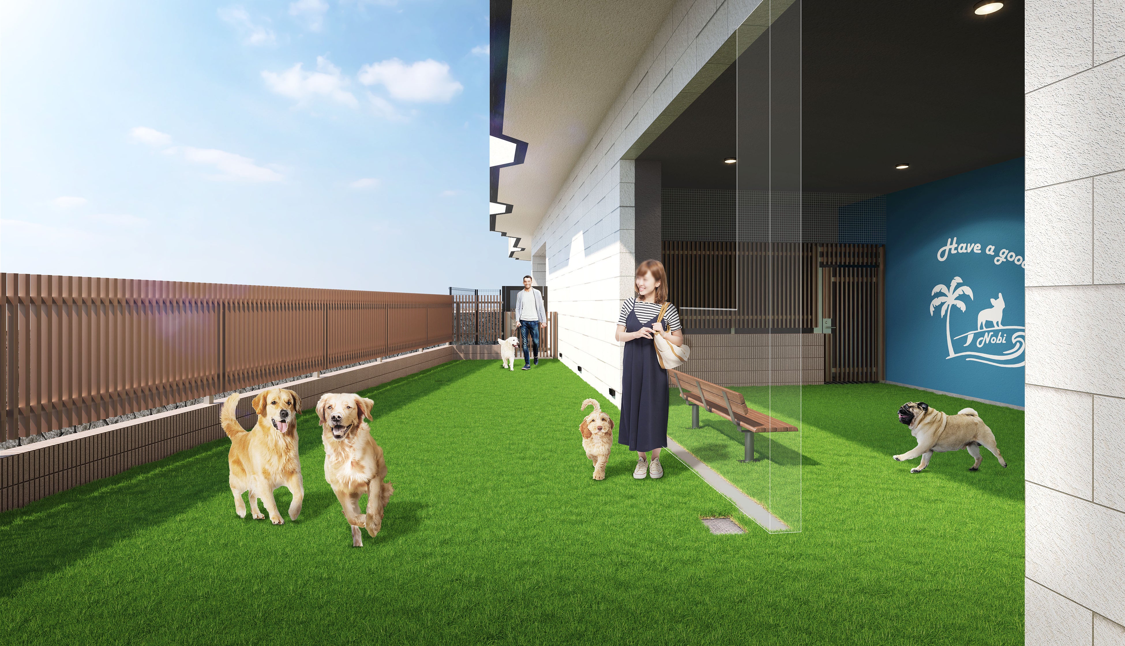 ドッグラン完成予想CG