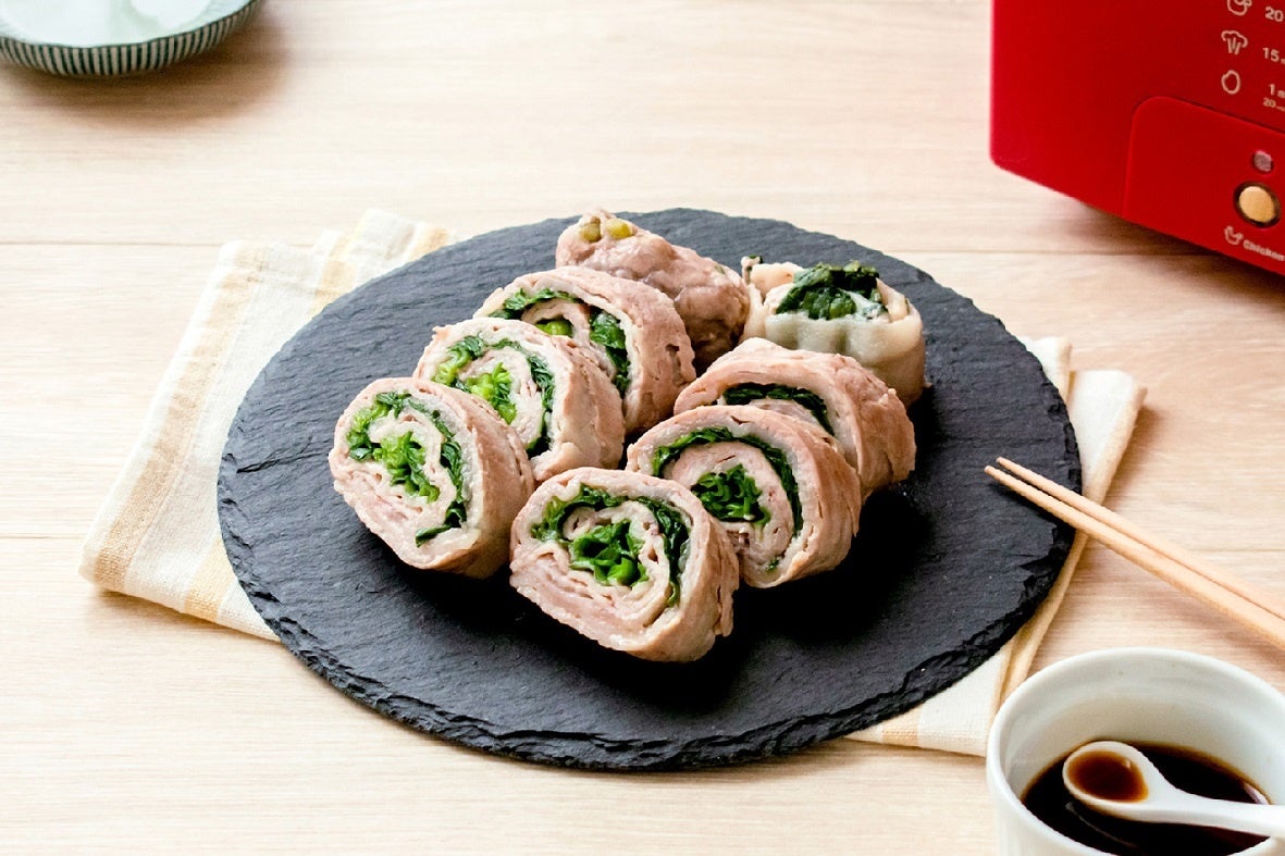 ニラの豚バラロール