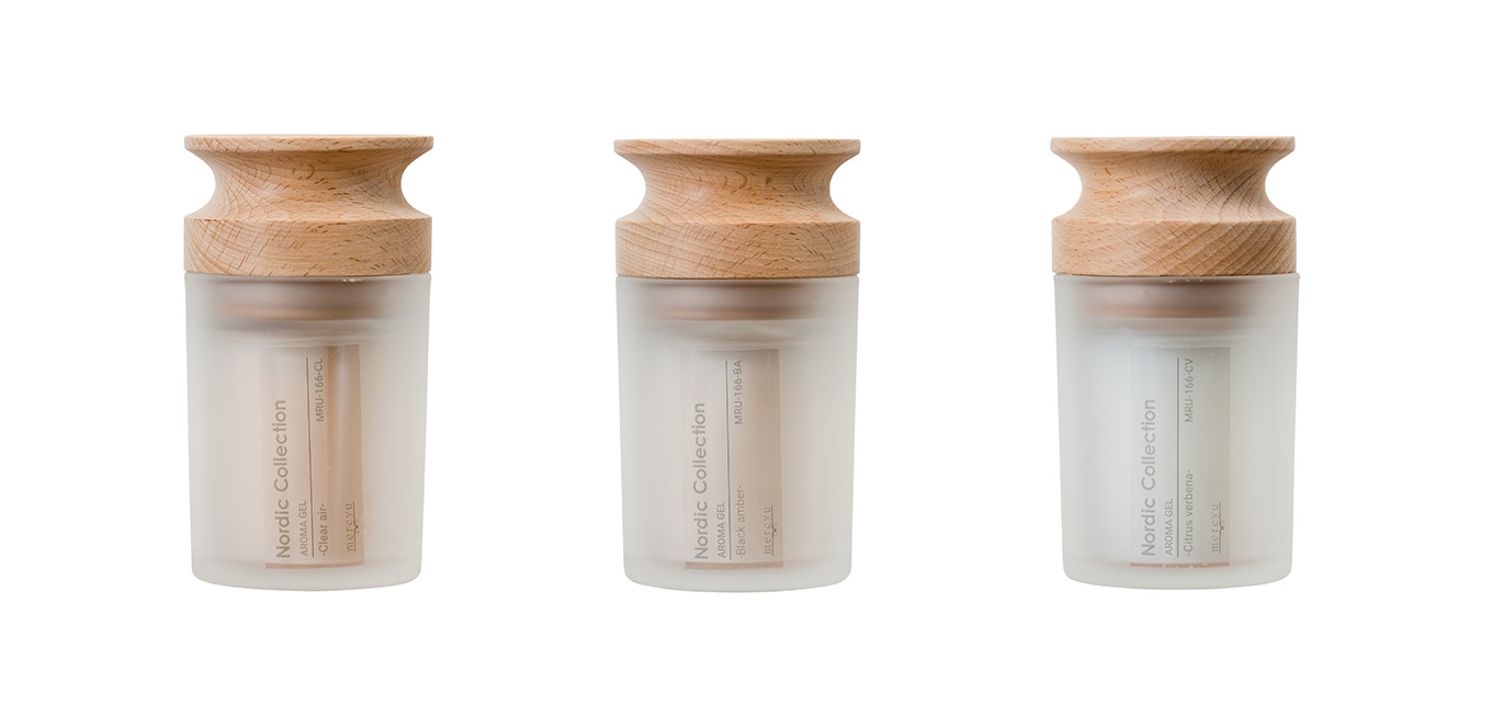 左からCL：クリアエアー、BA：ブラックアンバー、CV：シトラスバーベナ